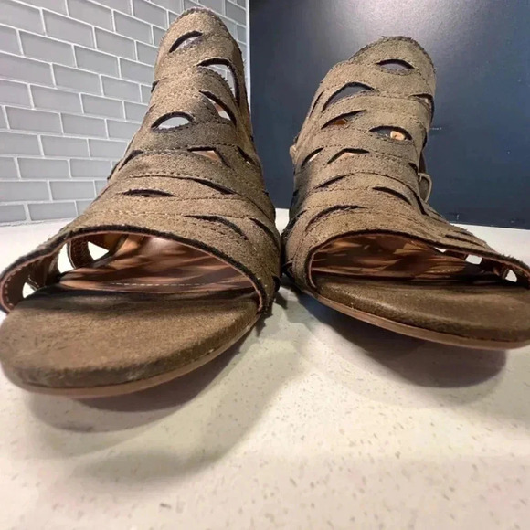 Style & Co Olive Suede Slingback Heels Size 10 - Picture 3 of 16